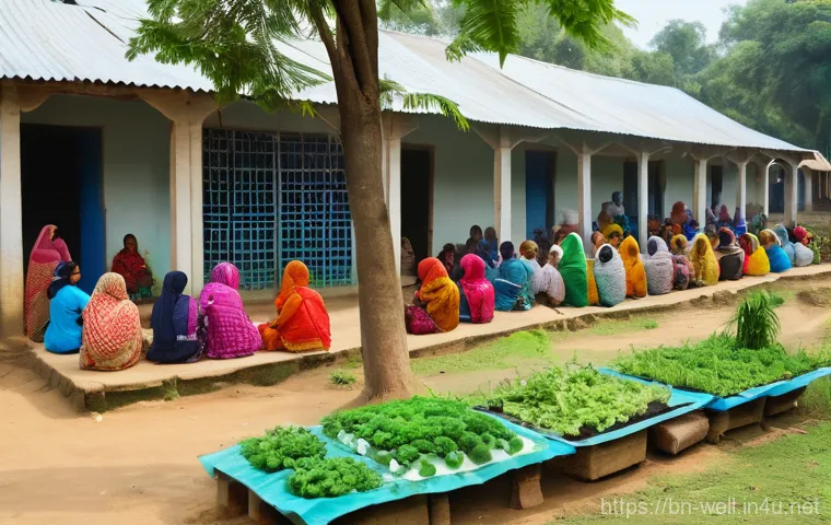 웰빙코디네이터와 사회적 기업 협력 - Image Prompt 1: Rural Community Wellness and Empowerment**