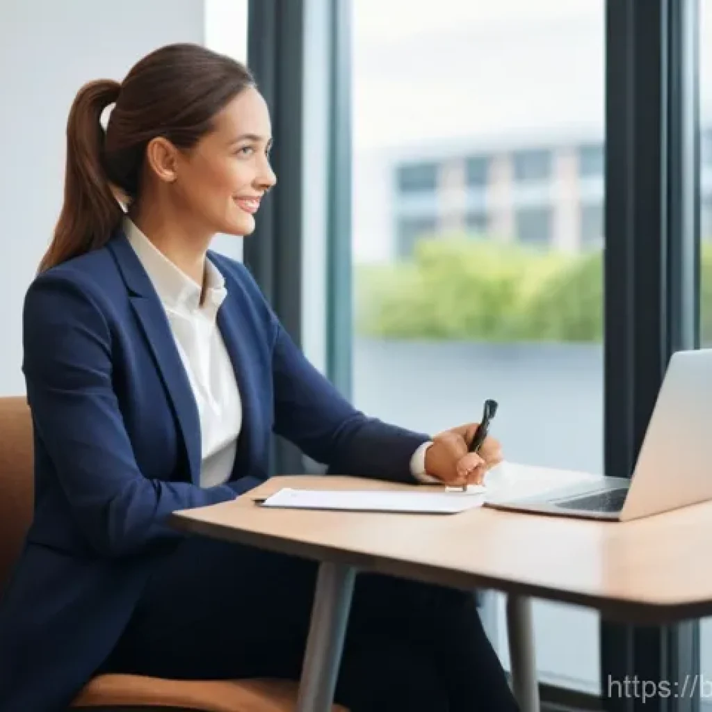 웰빙코디네이터와 성공적인 상담 노하우 - **Prompt:** A warmly lit, modern office setting where a female well-being coordinator, professionall...