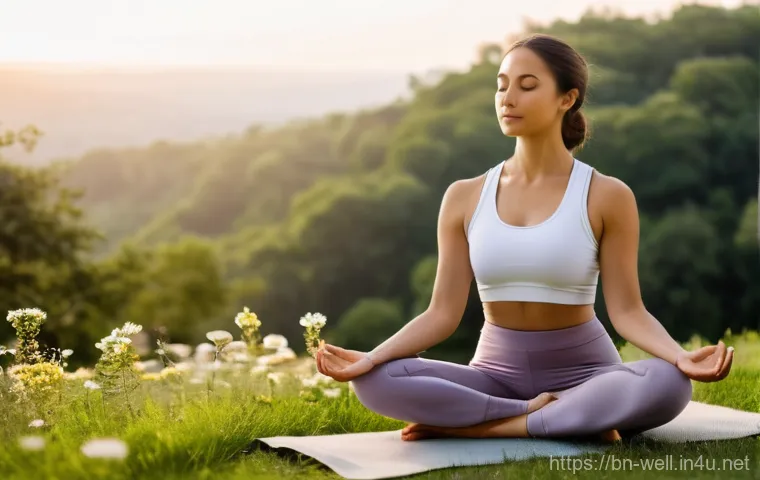 웰빙코디네이터와 생활 습관 개선 - Image Prompt 1: Tranquil Morning Mindfulness**