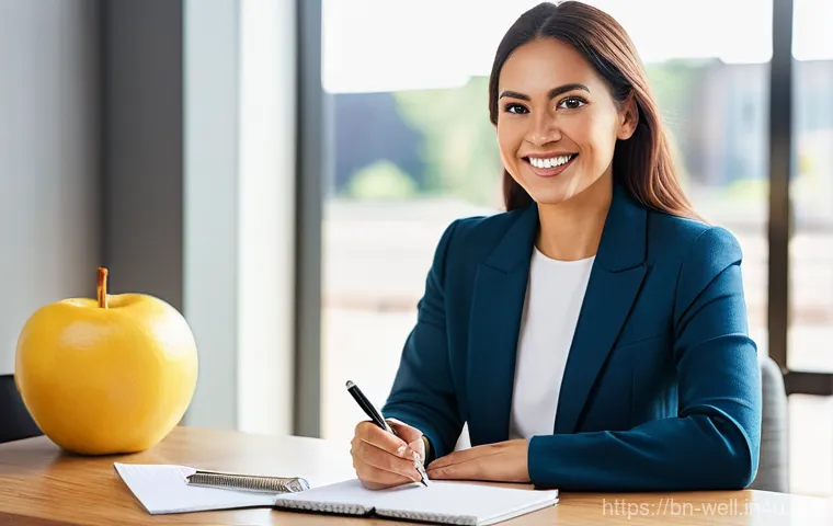 웰빙코디네이터와 고객 성공 사례 분석 - **Prompt 1: Empowering Wellness Consultation**
A bright, clean, and modern office setting with w...