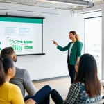 웰빙코디네이터와 건강 강좌 기획 - **Prompt 1: Interactive Wellness Workshop in a Modern Setting**
"A vibrant and engaging indoor s...